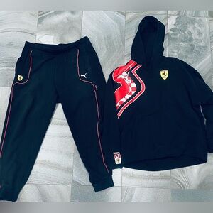 Men’s Puma Scuderia Ferrari Motorsport Hooded Sweatshirt Matching Sweatpants XL